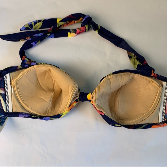 HP {South Point} NWT Bow Floral Bikini Top Swim 16 - Picture 7 of 16